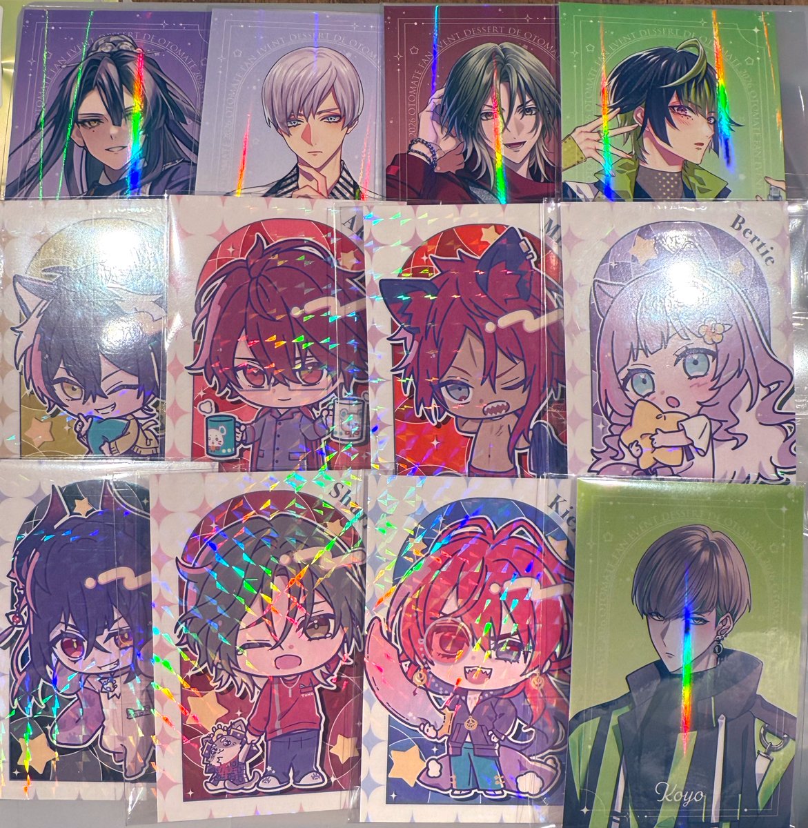 交換】オトメイト オトファン キラキラ缶バッジ キラキラカード