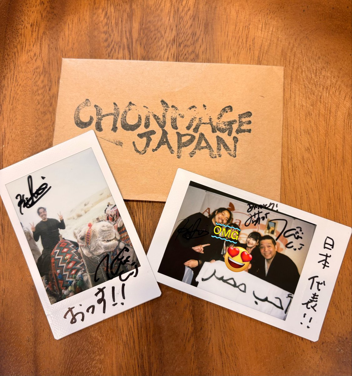 日本代表とチェキ。いい思い出📸 チェキくじのichiくん。 エジプトに