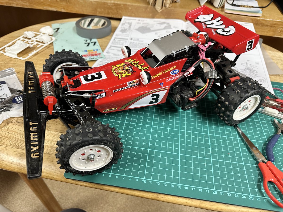 ホットショット、敢えてのドノーマル、説明書通りで組んだのですが