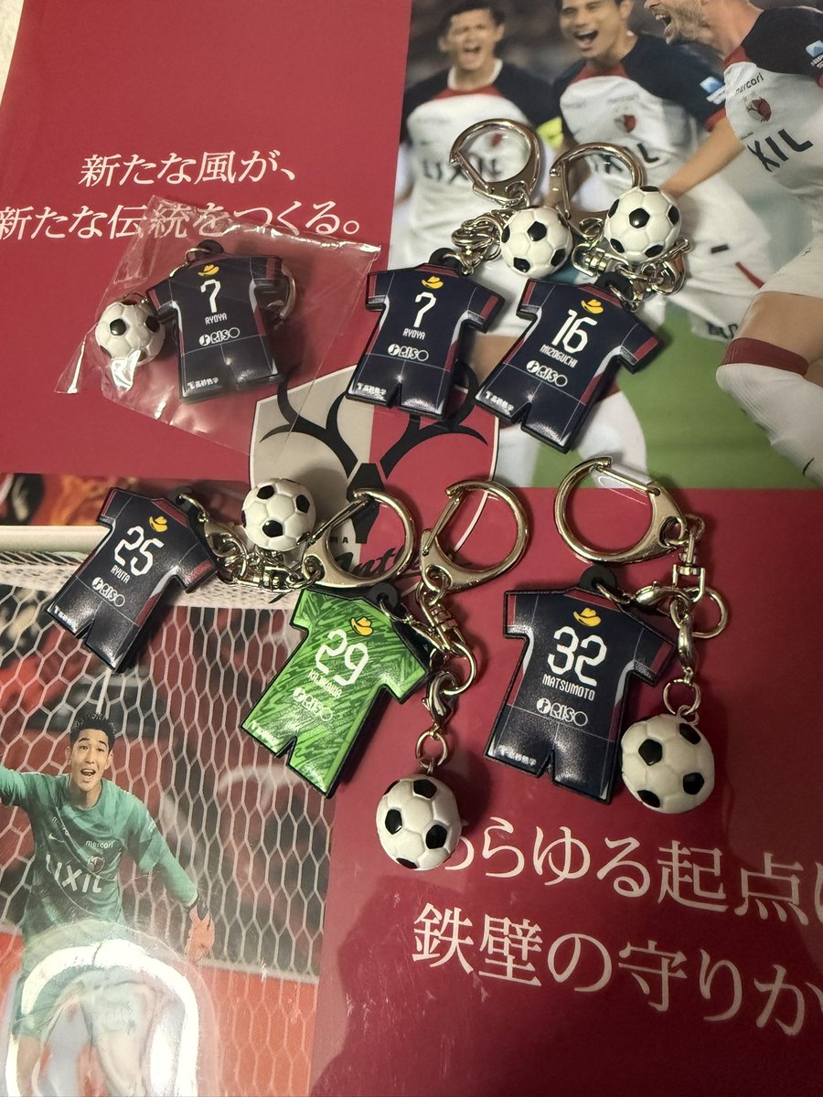 鹿島アントラーズ グッズ交換 ユニフォームラバーキーホルダー 【譲