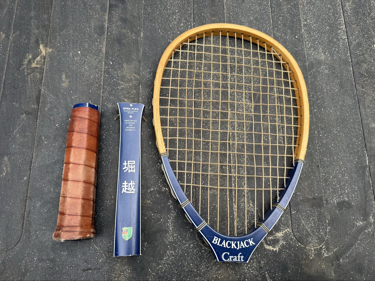 高校生の時に使っていた軟式ラケット約44年前？の #CARBONEXTS7000