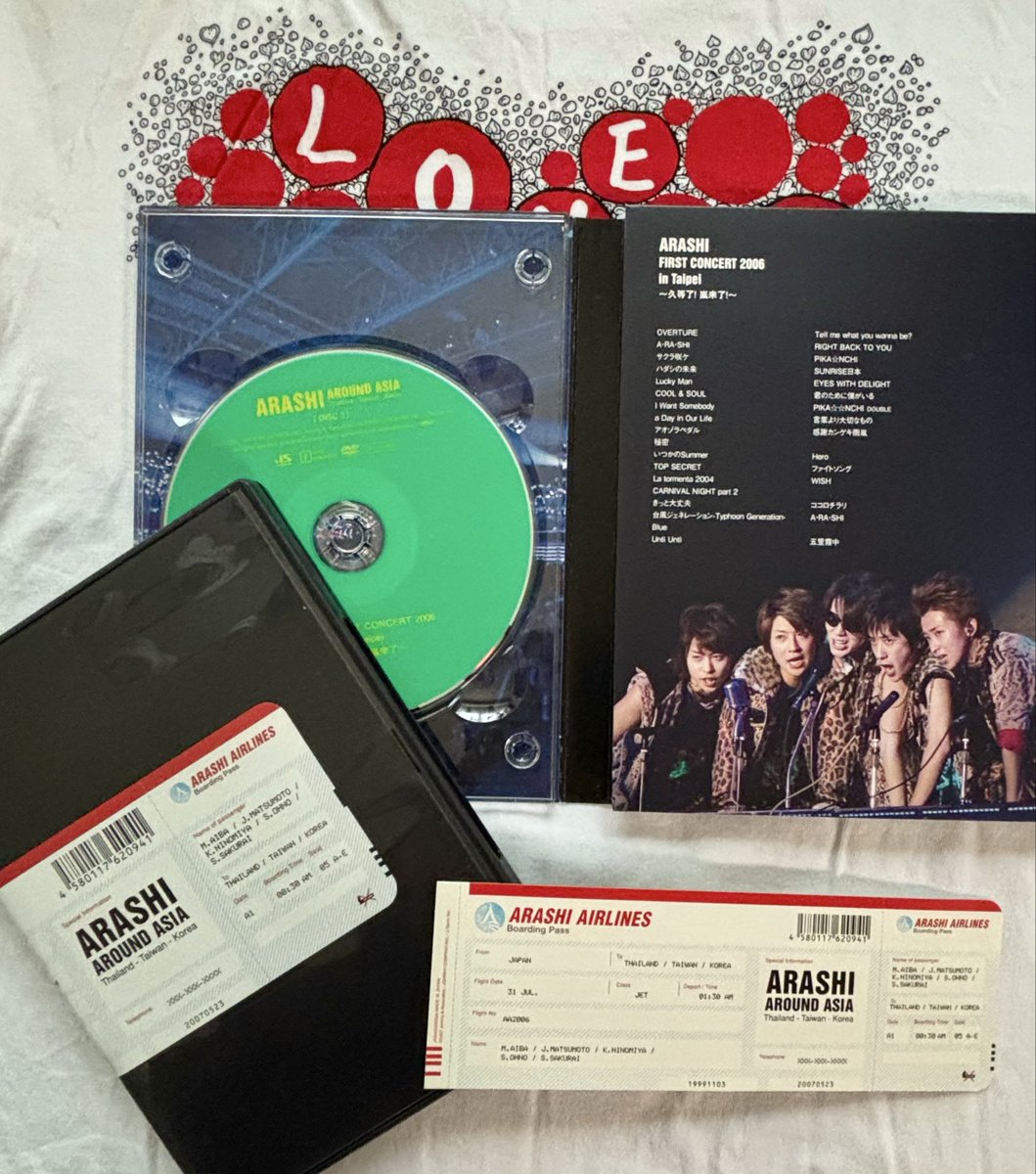 JetStorm #ArashiAroundAsia Thailand Taiwan Korea 3枚組 Arashi