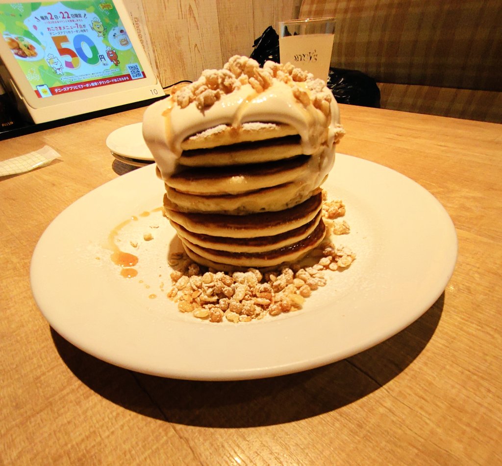 超かぐや姫!観たあとはもちろん! パンケーキ🥞 #超かぐや姫