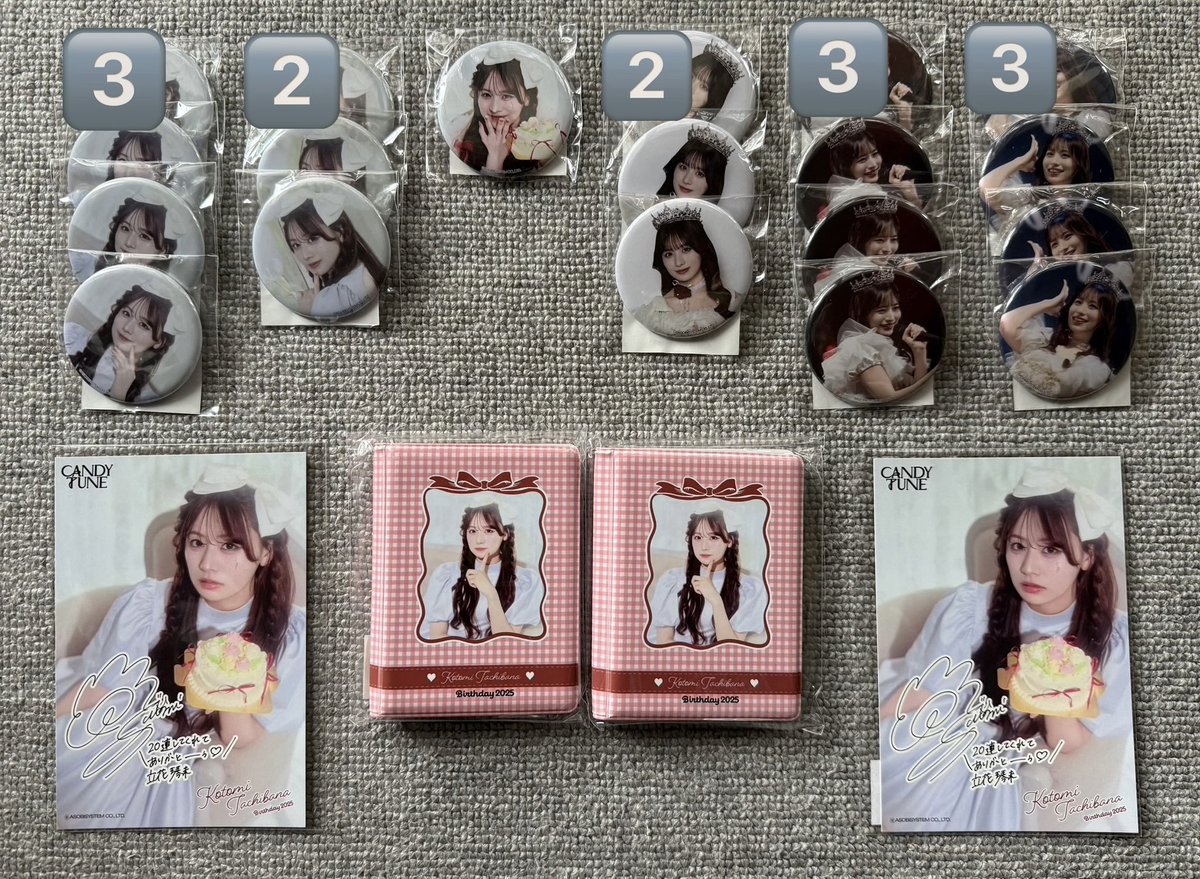 譲渡】CANDY TUNE 立花琴未 生誕記念 2025 すきくじ 譲:画像①~③の