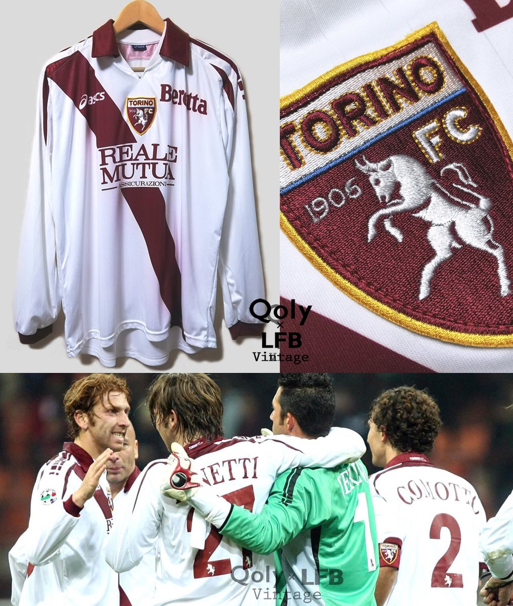 新品/訳あり】 🇮🇹トリノ 2007-08 Asics アウェイ長袖 ユニフォーム