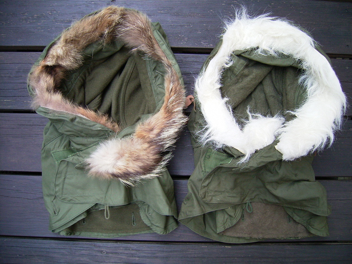 米軍実物 米軍実物 M-65 コヨーテファーフード フィールドパーカー S