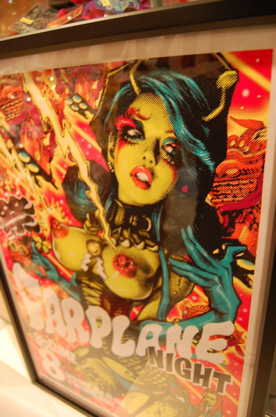 蛍光カラー5色使い!!! FARPLANE Night シルクスクリーンポスター by