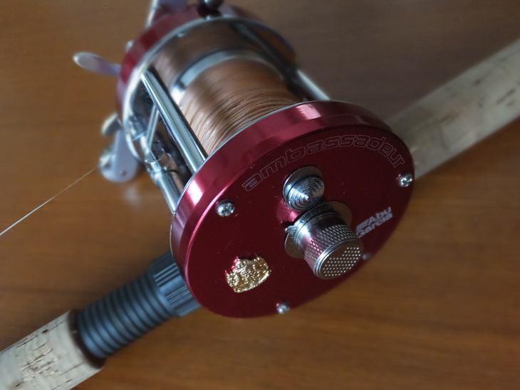 アブ ABU7000 レッドコア巻き トローリング用 ビワマス アブ ABU7000