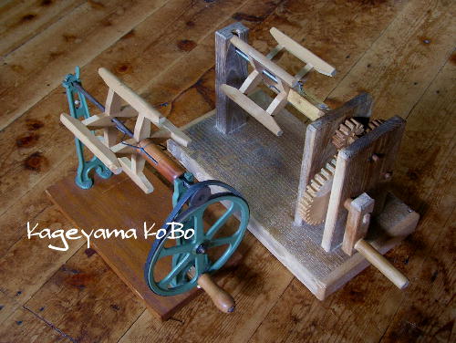 座車（木枠巻き機）を新調 : 機織り職人の仕事場から…