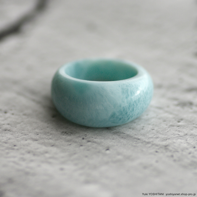 ラリマーの原石くりぬきリング : 吉屋 Photo Blog