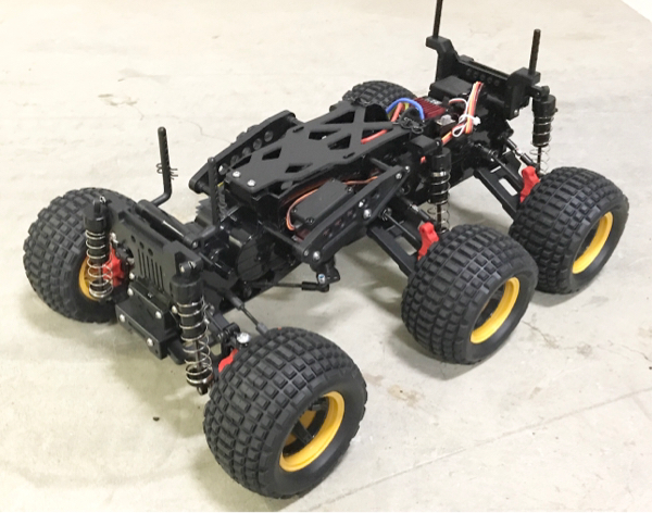 タミヤ ダイナヘッドG6-01TRカスタム シャーシの改造完了 : Black Fantom