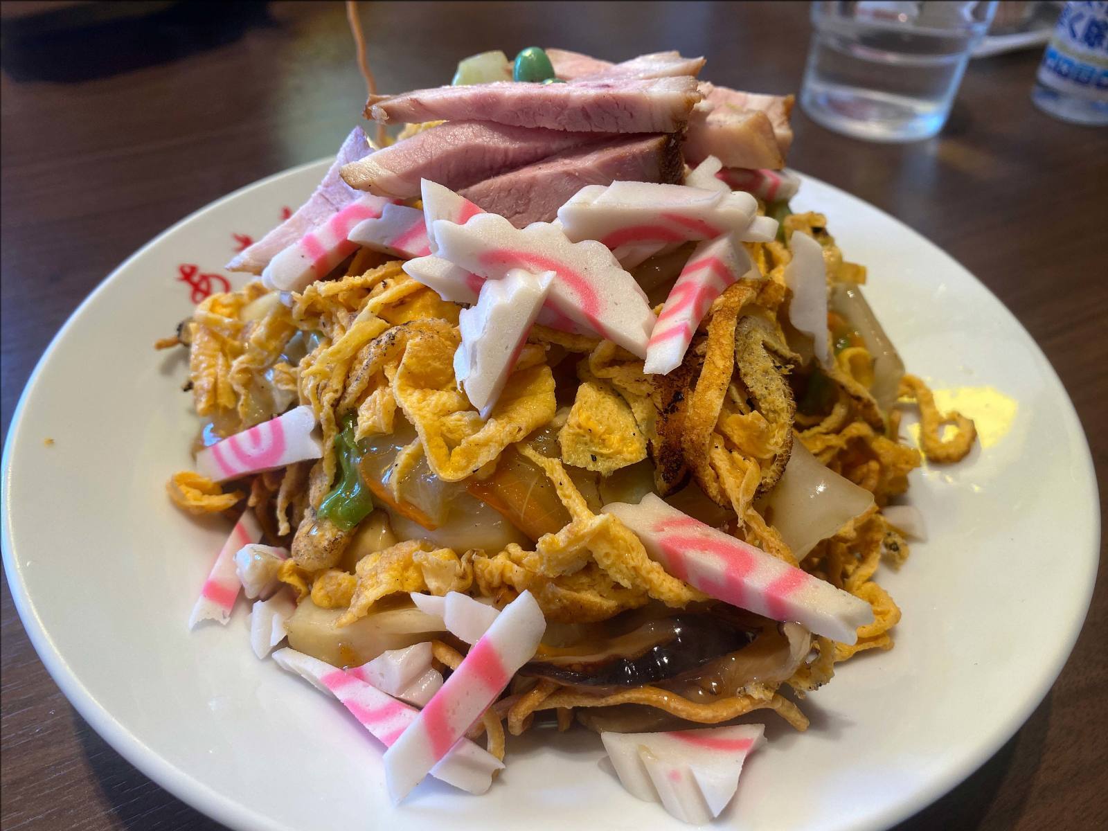 浅草観音裏柳通りの町中華あさひで五目かたやきそば : 人形町から