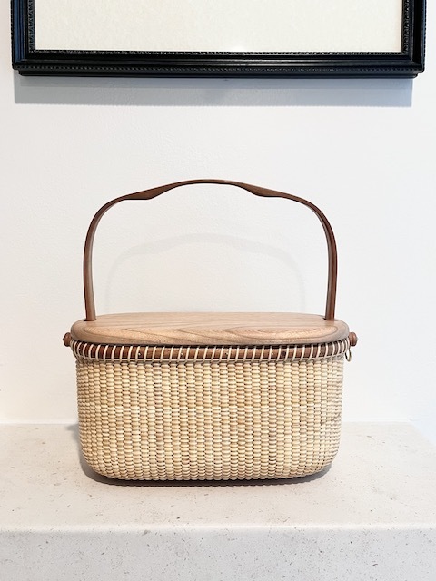 編み直した タッパー : ローズ家のナンタケットバスケット