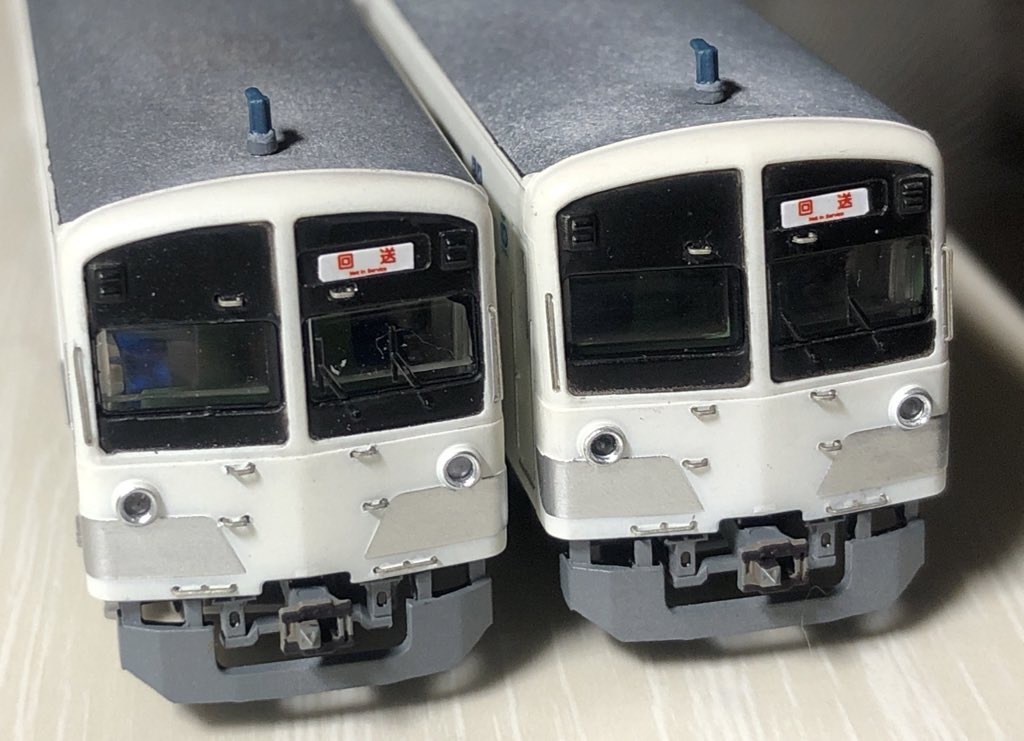 Nゲージ加工]西武新101系ワンマン車白色 その3 : MY模型工房