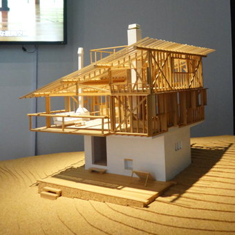 吉村順三の軽井沢の山荘の軸組模型とスケッチ : 日日日影新聞 (nichi