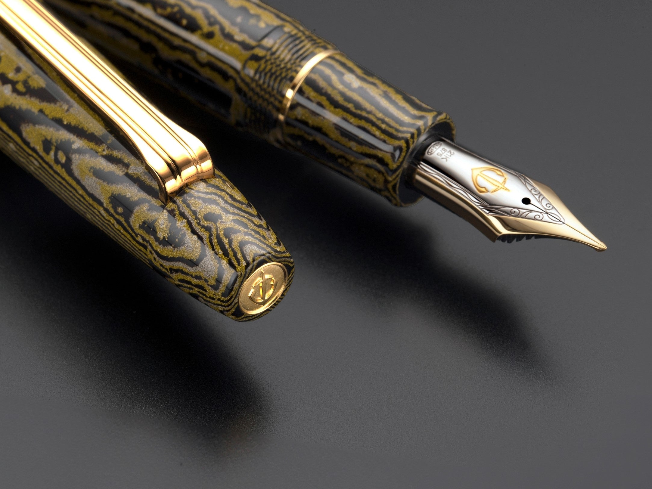 長刀研ぎ エボナイト 万年筆【猛虎】 – 文化堂 │ Pentonote