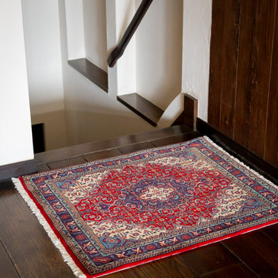 ペルシャ手織り絨毯 ウール＆シルク ピクチャー タブリーズ 額縁52