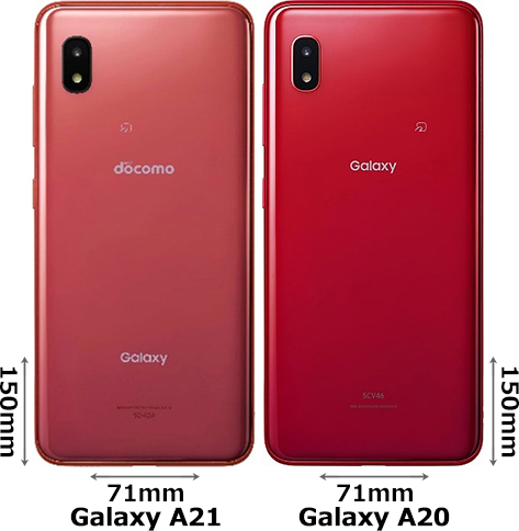 Galaxy A21」と「Galaxy A20」の違い - フォトスク
