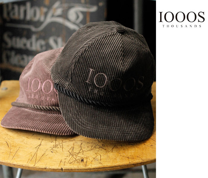 サウザンズ 1000S コーデュロイ トラッカー キャップ CORDUROY TRUCKER
