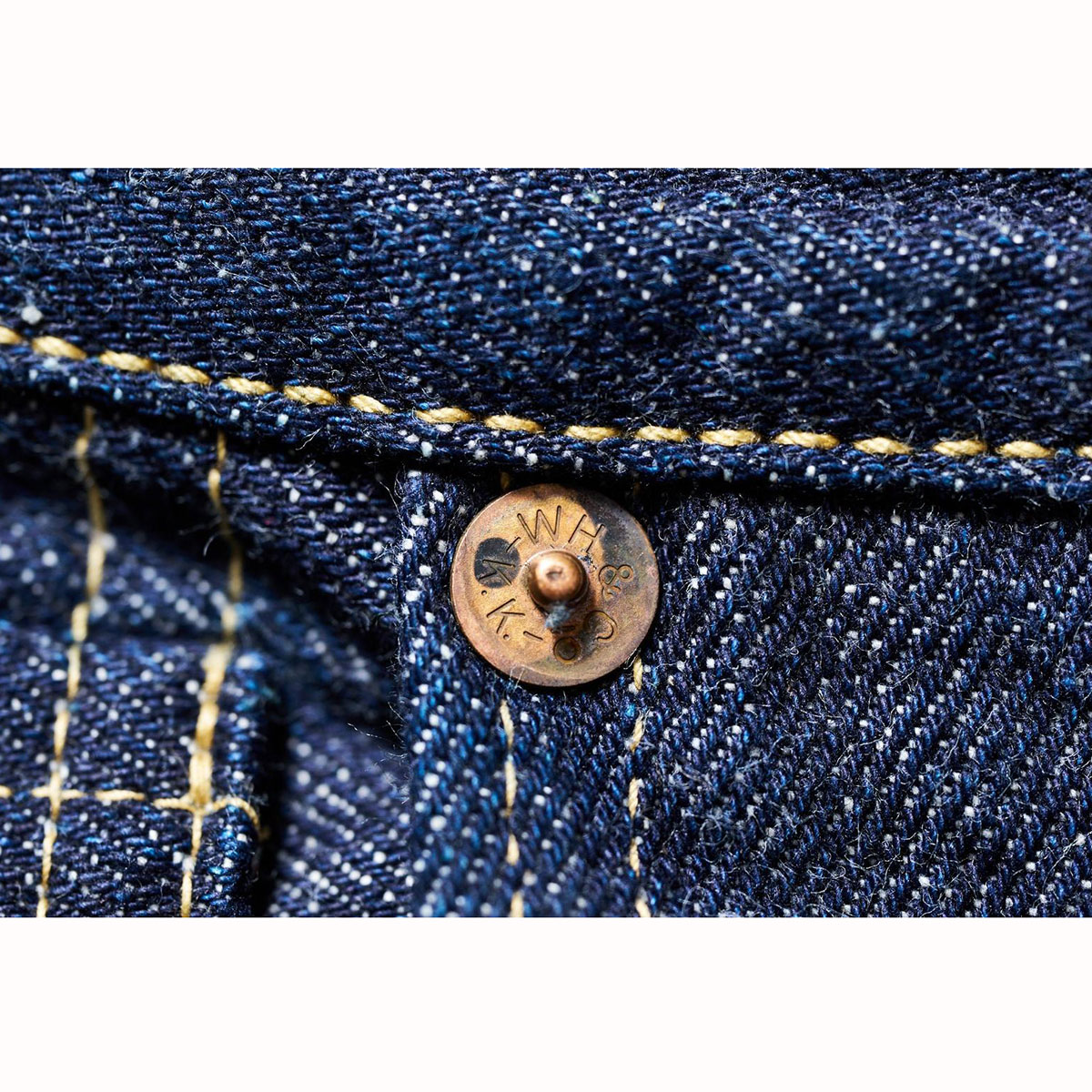 ウエアハウス WAREHOUSE 30周年 茶綿混ピンクセルヴィッチ 大戦 デニム