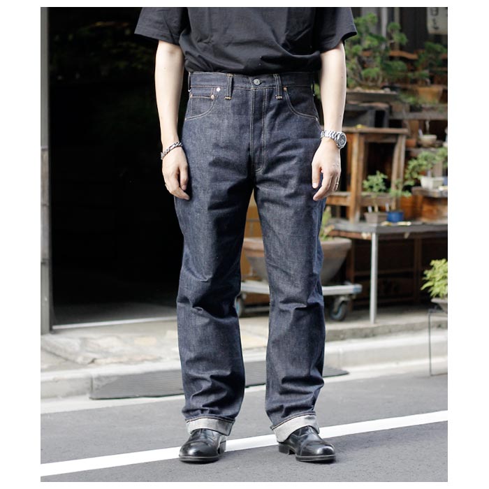 ドゥニーム DENIME 1947モデル 5ポケット デニムパンツ 茶綿混