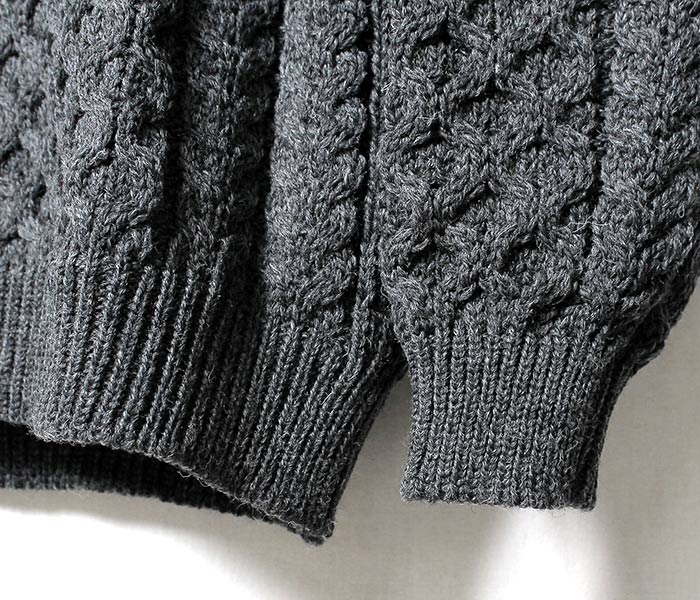 アランクラフト Aran Crafts Ireland ニット タートルネック アラン
