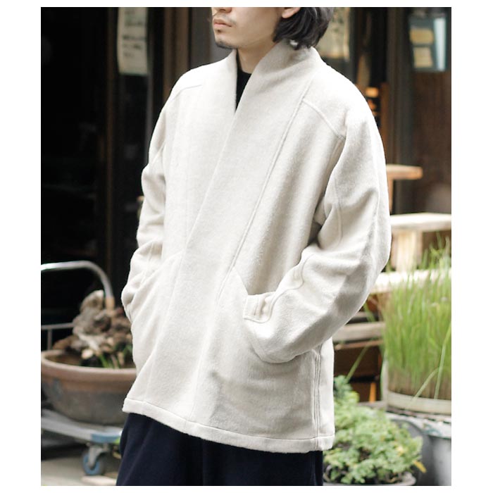 ミッタン MITTAN ウールシルクキャメル半纏ブルゾン WOOL SILK CAMEL