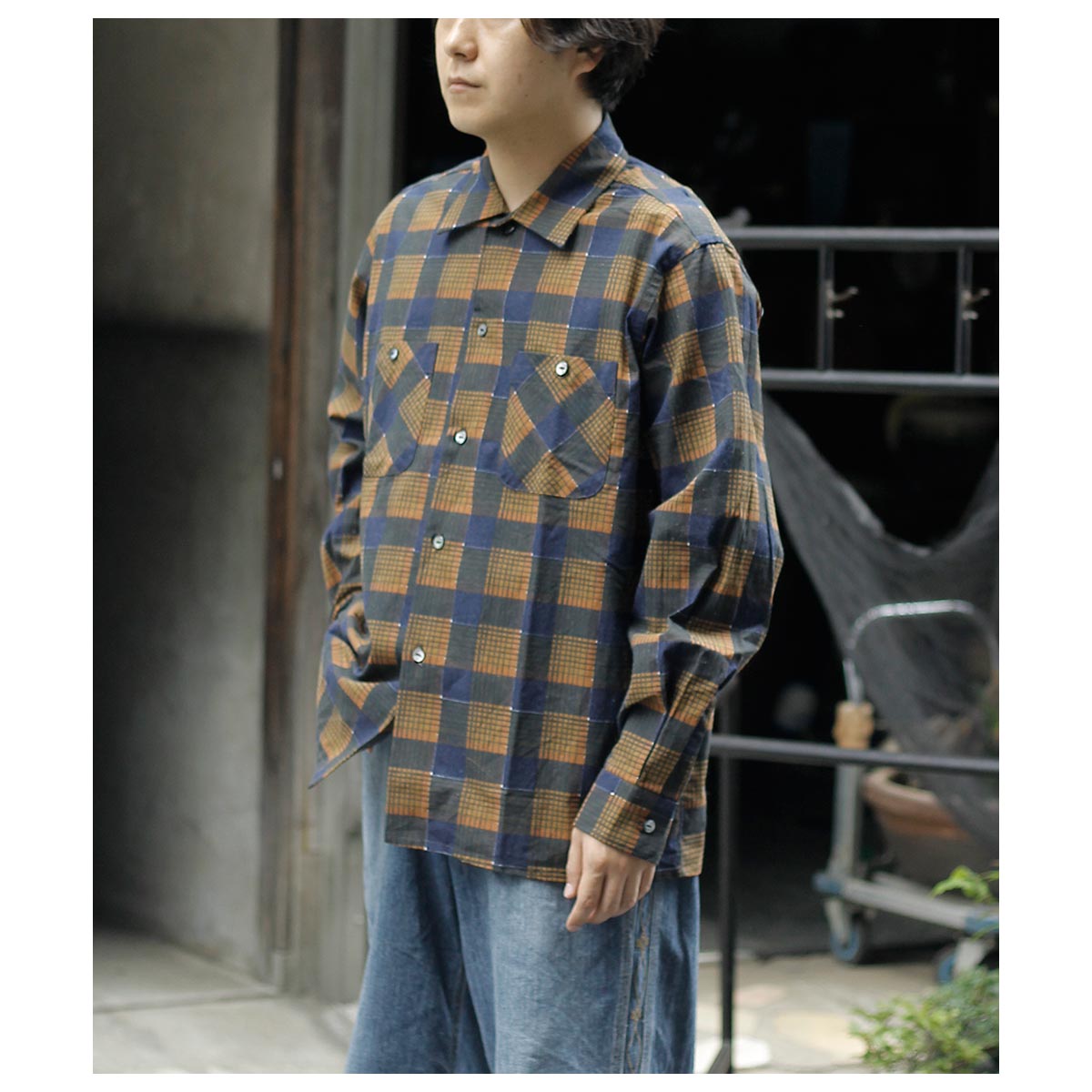 ニードルズ NEEDLES ワンアップシャツ プリンテッド フランネル