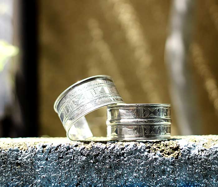 トゥアレグ シルバーバングル TOUAREG SILVER BANGLE WIDE No7 (TUAREG