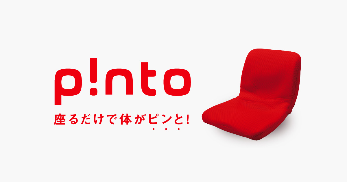 p!nto (pinto/ピント) 〜姿勢を考えたクッション。座るだけで体が