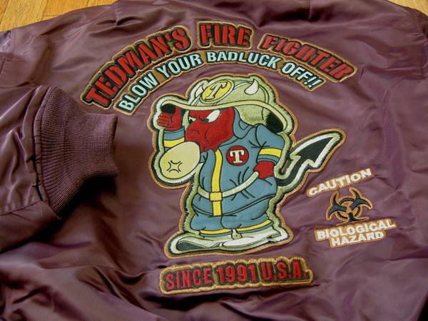 MA-1 フライトジャケット TMA-170 ファイヤーマン消防士: テッドマン