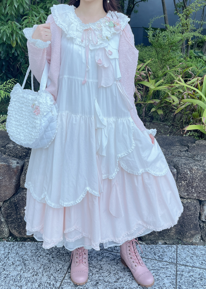 pinkhouse♡ 桜テディ♡ チュニックワンピ、エプロン♡ 桜Teddy