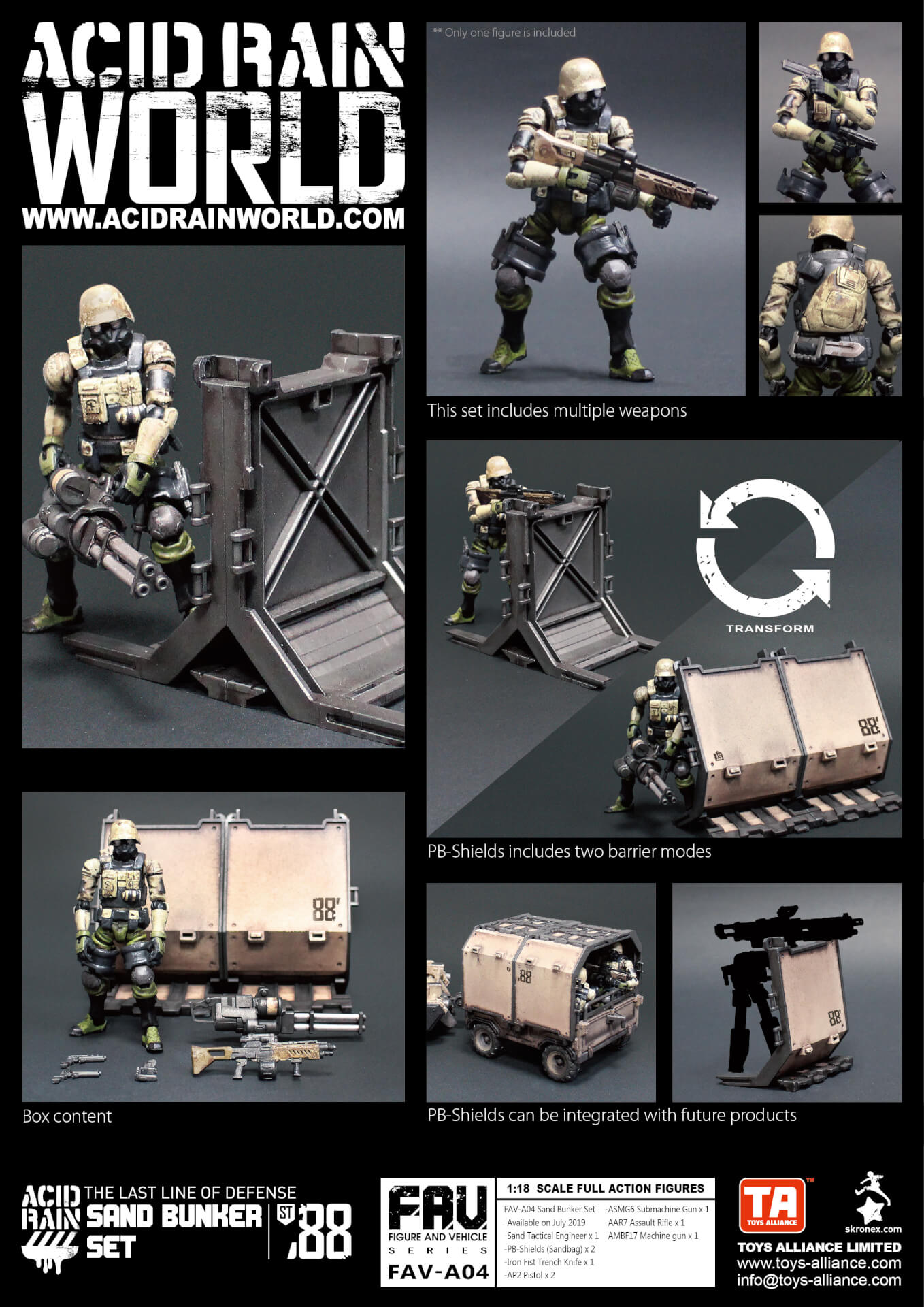 TOYS ALLIANCE Acid Rain FAV-A04 Sand Bunker Set - Pocket In Action
