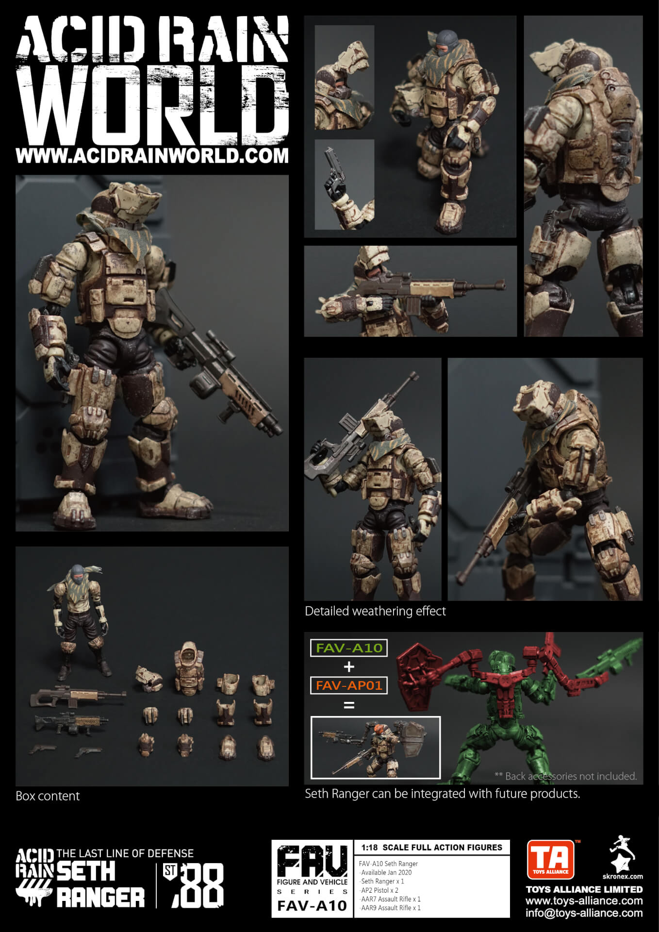 TOYS ALLIANCE Acid Rain FAV-A10 Seth Ranger - Pocket In Action Club