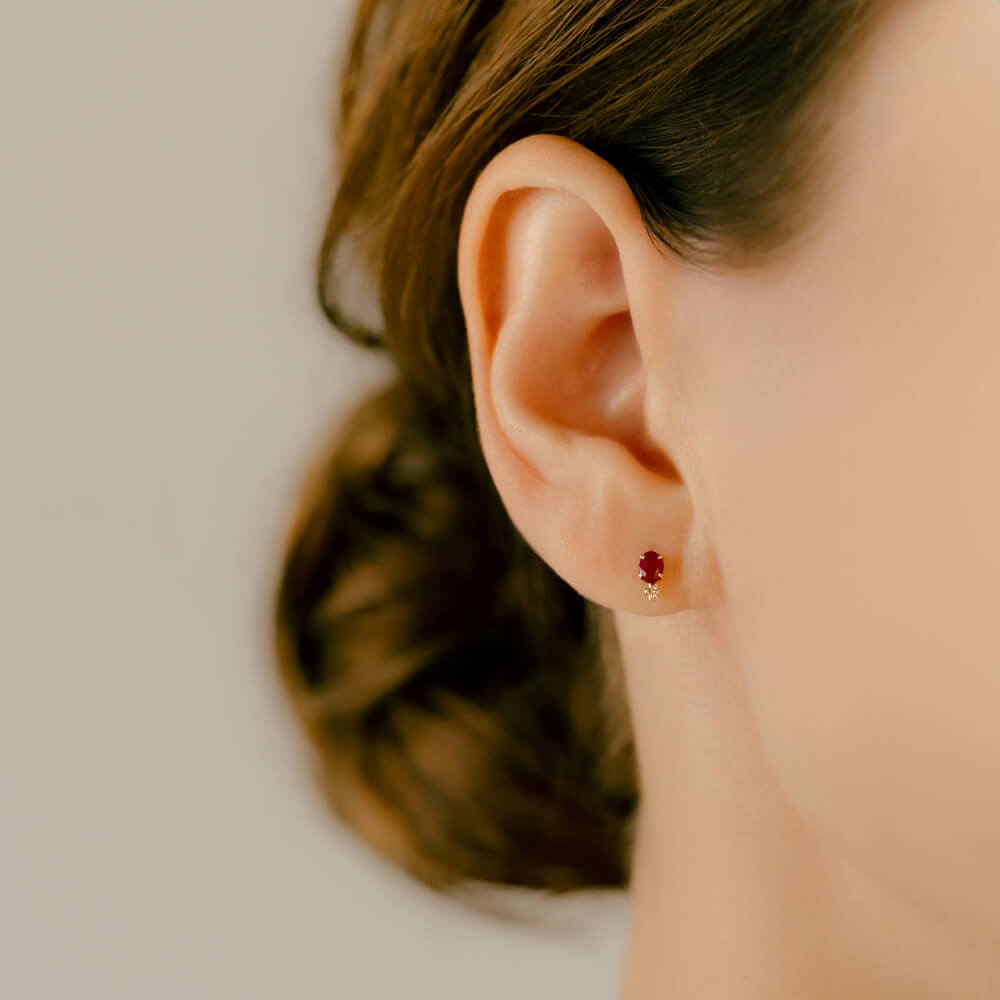 K18 天然カラーストーン 軟骨ピアス – PICOLLET