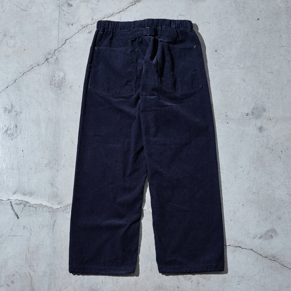 3307-HCN E-Z ARMY-NAVY Pants : herringbone print corduroy navy