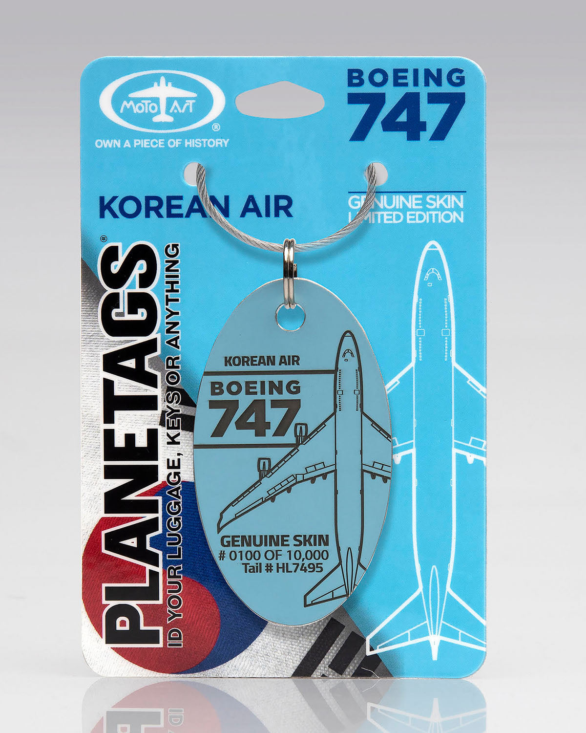 Korean Air Boeing 747 PlaneTags HL7495 – MotoArt PlaneTags