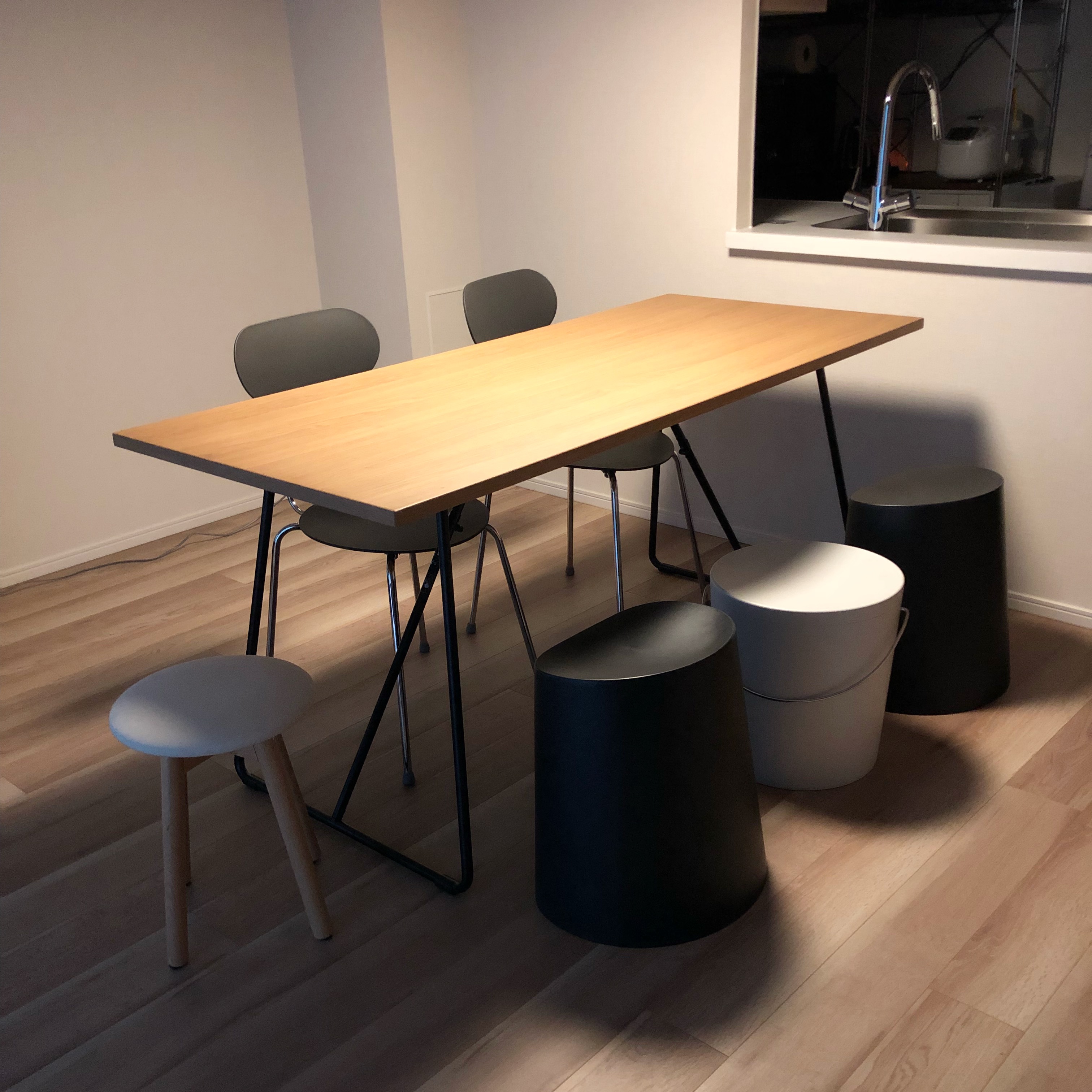 無印良品 折りたたみテーブル 幅120cm オーク材 25900円 muji