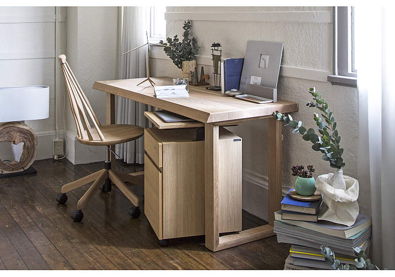 カリモク karimoku デスクワゴン 鍵なし 補助天板付き カリモク