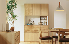 キャビネット QT2515K000 | リビングボード | 家具を探す | カリモク