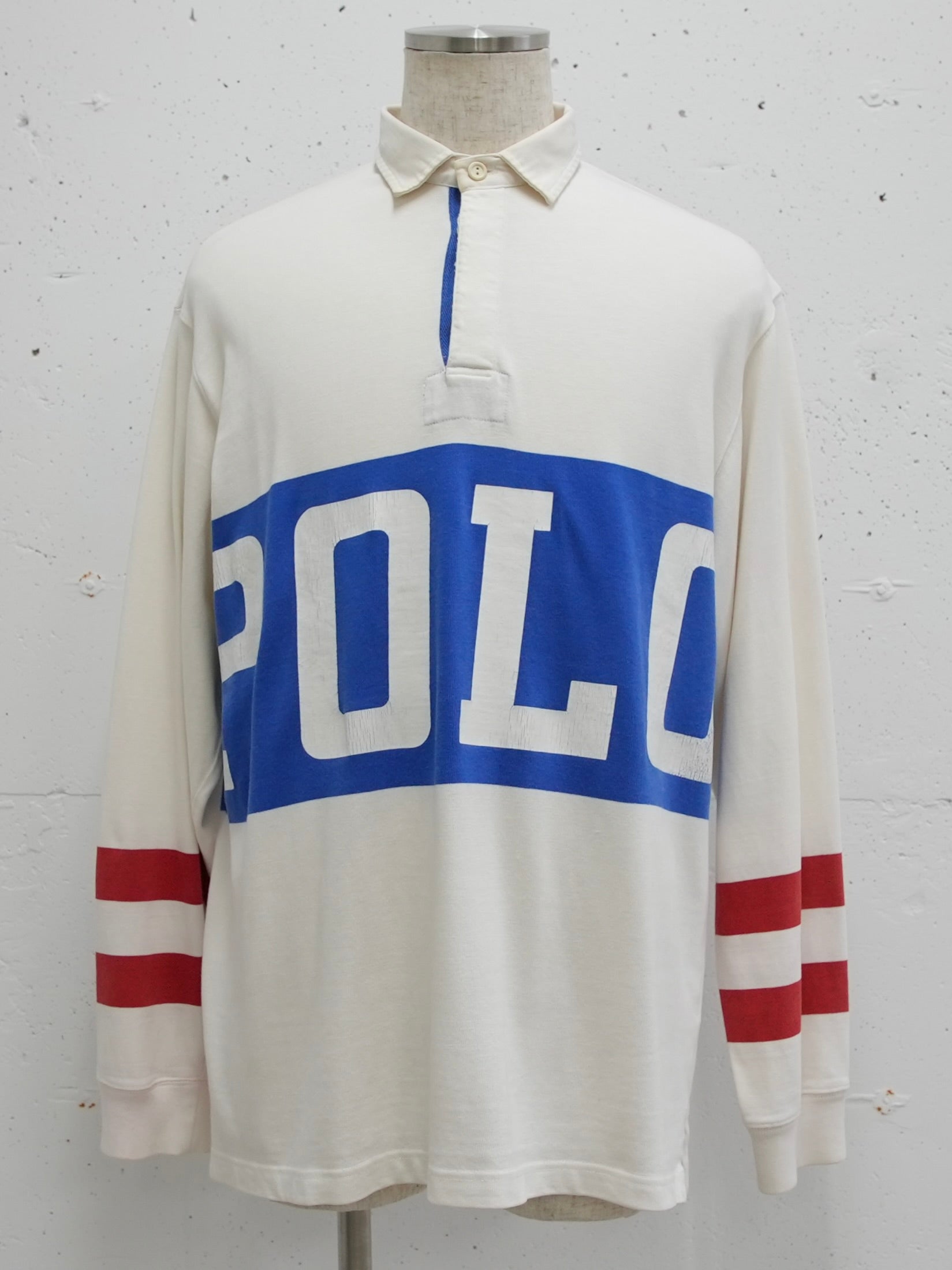 USED SPORTS COLLECTION 90's Polo by Ralph Lauren TRACK LOGO RUGBY