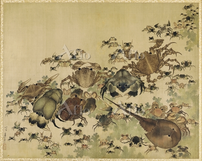 葛飾北斎 「蟹づくし」 [14012989]のアート作品 - アフロ
