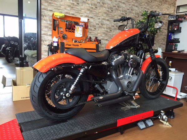 スポーツスター1200Nのリアワイドタイヤです(^O^)／｜浜松市のハーレー