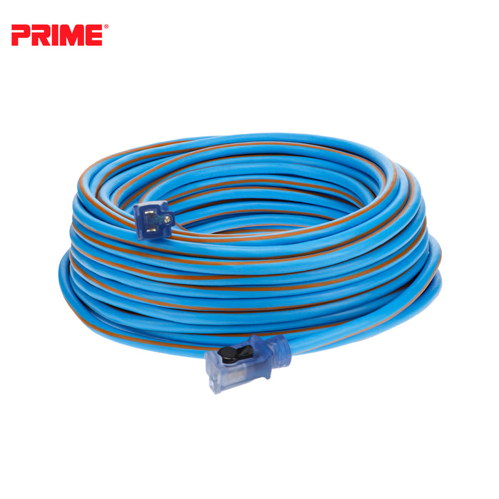 100ft 12/3 SJEOW Arctic Blue™ All-Weather Locking Extension Cord