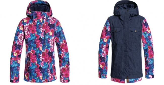 ROXY スノボウェア 蜷川実花コラボ 花柄 サイズL 上のみ ROXY スノボ