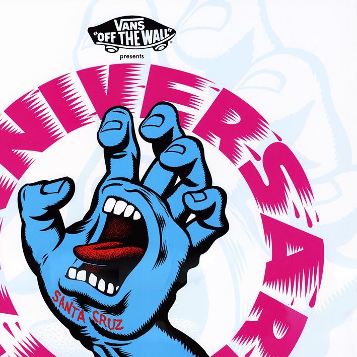Santa Cruz スクリーミングハンド バナー 80年代 アート Santa Cruz