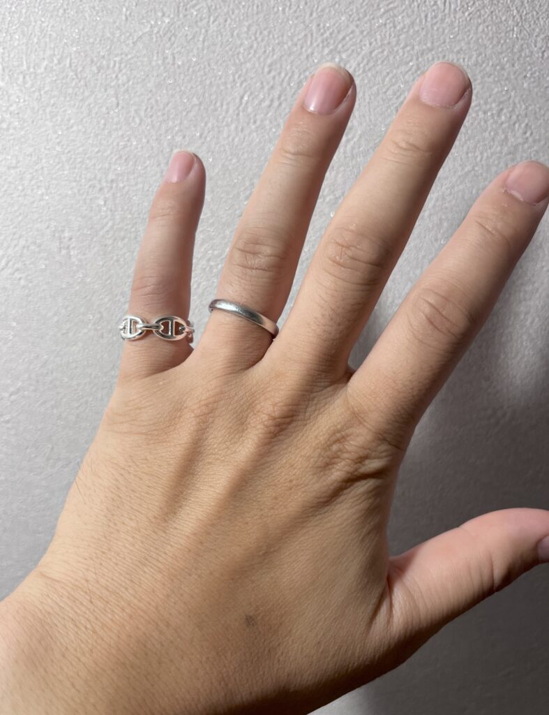 エルメス HERMES 51サイズ メンズピンキーリング可能 アンシェネ