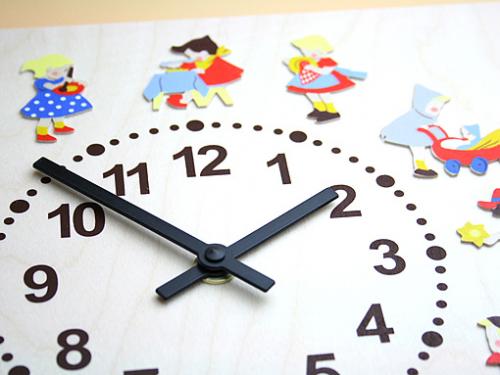 木のおもちゃ カルテット / 時計「子どもの一日」|ヘラー社(ドイツ)