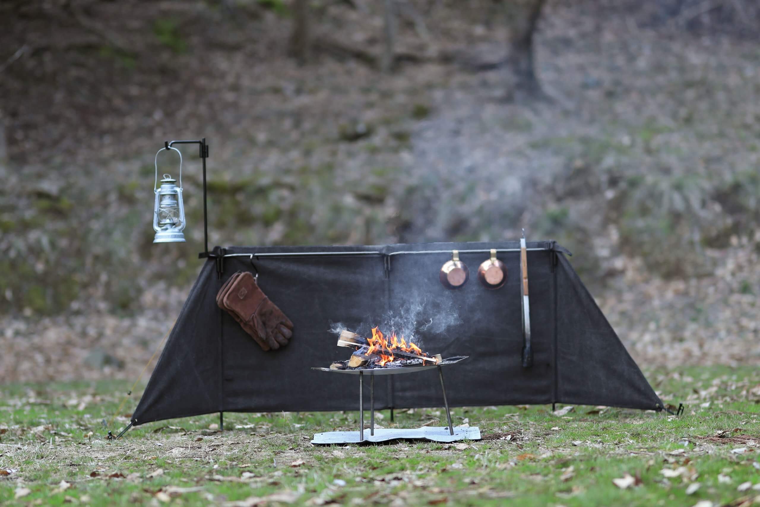 焚火心をくすぐる陣幕に新色登場。 ｜活動報告｜QUICKCAMP(クイック