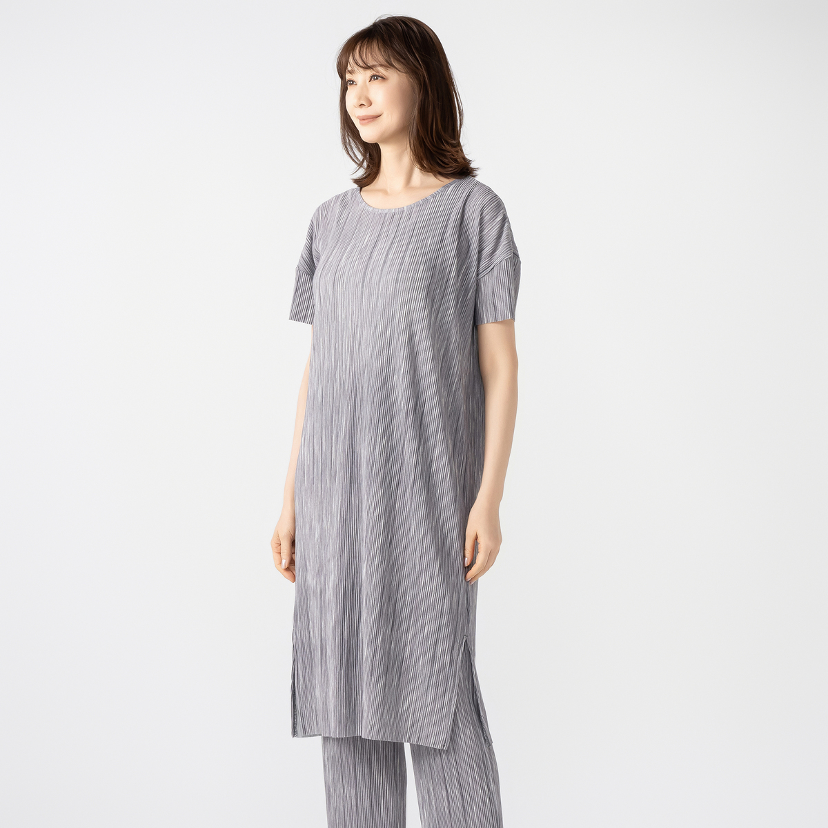 Provador 遮熱・UV・接触冷感 プリーツワンピース 麻布プロバドール